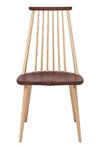 ダイニングチェア 肘なし アバンティ ツートン JAV-DC1131X 塗色 / ナチュラル 椅子 1脚 いす イス 無垢材 板座 オーク ウォールナット 木製 ノンスリップ ダイニング デザインチェア 北欧 おしゃれ 木製椅子 食卓 飛騨市