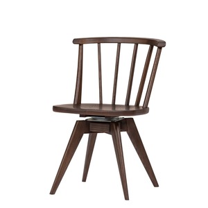 ダイニングチェア 肘なし アバンティ 回転 JAV-DC1163W ウォールナット / 椅子 1脚 いす イス 無垢材 板座 木製 リビング ダイニング デザインチェア 北欧 おしゃれ 木製椅子 木製チェア 食卓椅子 飛騨市