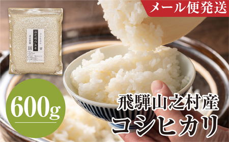 [玄米] 600g 飛騨産 コシヒカリ / 米 お米 約4合 清水農園 [Q2727]
