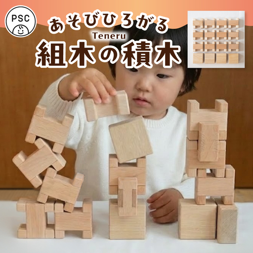 [オークヴィレッジ] Teneru 積木セット おもちゃ [Q3236] おもちゃ