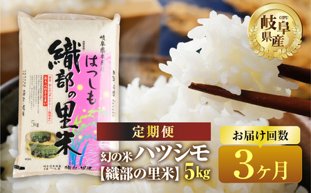 [ハツシモ3回定期便]令和6年産 新米 先行受付 ハツシモ5kg もとすファーム 3ヶ月 米