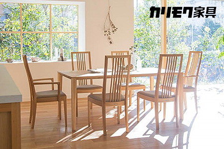 カリモク家具『ダイニング7点セットA』DT8411 CT4810 CT4815 [1066]新生活