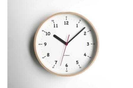 KATOMOKU plywood clock 10 ナチュラル km-76NA