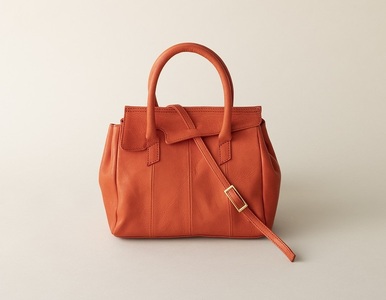 OBI MINI(革のカシミヤ 郡上市産明宝鹿革バッグ)ルージュ