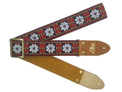 [ギターストラップ] Elara Straps Morning Glory Red ギター ベース アコースティックギター アコギ エレキギター エレキ ギターストラップ ベースストラップ エララストラップ