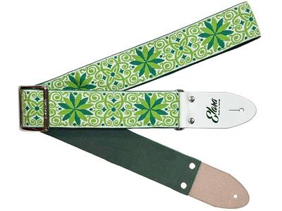 [ギターストラップ] Elara Straps Zinnia Elegans Apple Green ギター ベース アコースティックギター アコギ エレキギター エレキ ギターストラップ ベースストラップ エララストラップ