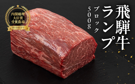 飛騨牛 ランプブロック 500g 牛肉 ブランド牛 らんぷ 牛 肉 ブロック 塊肉 おすすめ [冷凍配送][22-39]