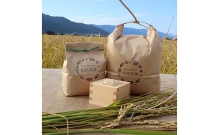 栽培期間中 農薬・化学肥料不使用で育てたお米/ハツシモ/米/玄米/毎月5キロ/定期便/6か月連続発送/計30キロ