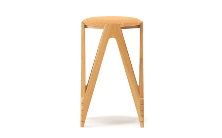 CO･DA･MA High Stool[オーク](NC-109 イエロー)