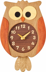 [工房ペッカー]F60 ふくろう時計