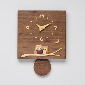 [工房ペッカー]F10 ウォルナット振り子時計