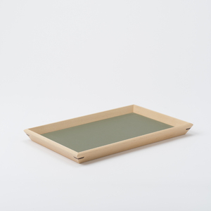 [木と暮らしの工房]シラカバ・トレー [サイズ:S/カラー:Green(緑)]