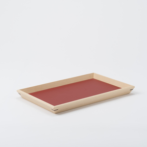[木と暮らしの工房]シラカバ・トレー [サイズ:S/カラー:Red(赤)]