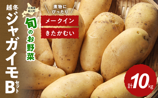 [3月中旬発送]旬のお野菜「越冬ジャガイモセットB」(メークイン・きたかむい 計10kg)