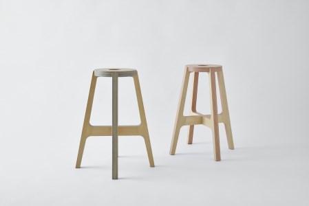 スツール「PW stool」 カラー:redorange
