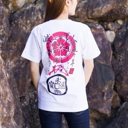 戦国武将Tシャツ 織田信長(ホワイト,Sサイズ)【1480296】