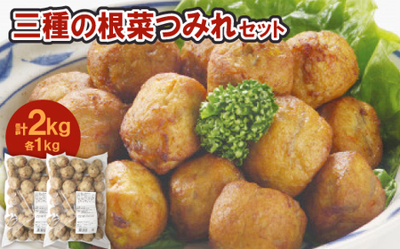 三種の根菜つみれ2パックセット[配送不可地域:離島]