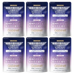 睡眠サプリメント グッドネル 機能性表示食品 ラフマ GABA 6袋(6ヶ月分)【1632002】