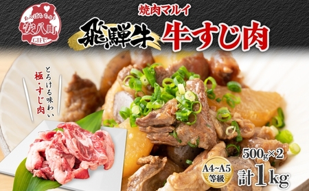 飛騨牛スジ肉 約1kg お肉 牛肉 和牛 牛 国産 国産牛 ブランド ブランド和牛 赤身 煮込み カレー シチュー ビーフシチュー おでん どて煮 柔らか とろとろ とろける 旨味 贅沢 本格 冷凍 小分け 便利 自家用 人気 送料無料 焼肉マルイ 岐阜県 安八町