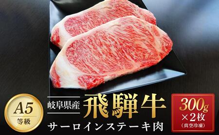 飛騨牛 A5 サーロイン ステーキ用 600g(300g×2枚)|国産 肉 牛肉 焼肉 ステーキ 和牛 黒毛和牛 A5等 級 グルメ おすすめ AD108[飛騨牛 和牛ブランド 飛騨牛 黒毛和牛 飛騨牛 岐阜 大野町 飛騨牛]