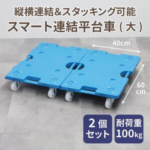 スマート連結平台車(大)2台セット