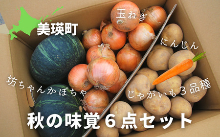 野菜セット ≪令和7年産予約受付!≫美景農園 秋の味覚6点セット| 野菜セット 北海道 野菜セット 美瑛町 野菜セット 産地直送 野菜セット 送料無料 野菜セット[013-66]