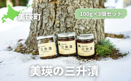 あらいふぁーむ 三升漬 100g×3個セット | 北海道 保存食 郷土料理 無添加 つまみ おつまみ 白米 [015-120]