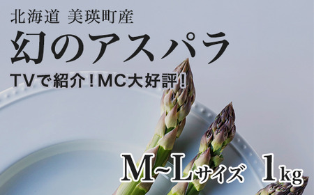 [令和8年産先行予約]美瑛町幻のアスパラ 本山農場のラスノーブル(グリーンアスパラ)M〜Lサイズ 1kg アスパラ アスパラ アスパラ アスパラ アスパラ [013-83]