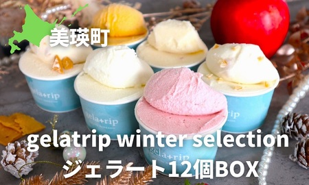 アイス ジェラート12個BOX びえい牧場の牛乳を使用!gelatrip winter selection | アイス 人気 アイス 送料無料 アイス お取り寄せ アイス[019-19]