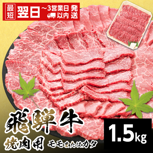 【最短翌日発送】 モモまたはカタ 焼肉 赤身 1.5kg もも かた 養老ミート