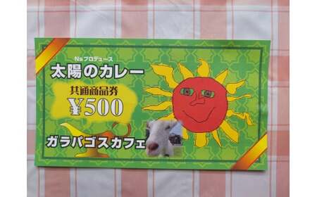 太陽のカレーキッチンカー&ガラパゴスカフェ共通 商品券5,000円分 / カレー 本格カレー 商品券 / 白川町 / ガラパゴスカフェ[AWBN003]