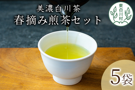 茶蔵園 春摘み煎茶セット (5袋入) お茶 日本茶 緑茶 煎茶 一番茶 高級 特上 25000円