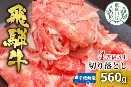 [11月発送]飛騨牛 4等級以上 切り落とし 560g 牛肉 和牛 肉 切落し ブランド牛 4等級 5等級 国産 10000円