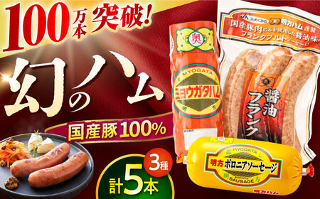 明方ハム詰め合わせ Ａセット / 明方 ハム 厚切り ボロニアソーセージ ハムステーキ 朝食 フランクフルト ウインナー BBQ ソーセージ フランク 箱入り ギフト / 御嵩町 / めぐみの農業協同組合 [AVBA001] 