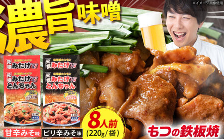 岐阜県産豚もつの鉄板焼き「元祖みたけとんちゃん」2種セット(8人前)[AVAA043]ホルモン セット