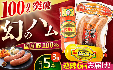 [6回定期便]明方ハム詰め合わせ Aセット[AVBA004]ソーセージ 定期