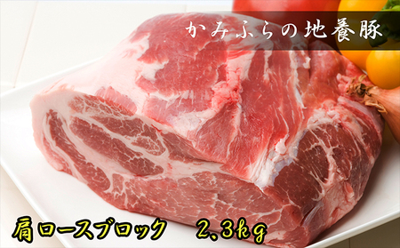 かみふらのポーク[地養豚]肩ロースブロック2.3kg