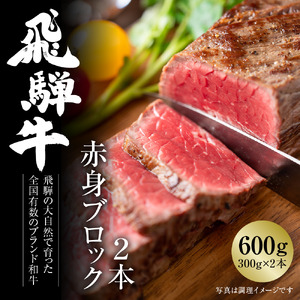 飛騨牛 赤身ブロック[塊] 600g(300g×2) 冷凍真空パック 