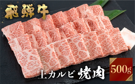 飛騨牛 焼肉用 上カルビ 500g 焼き肉 焼肉 お中元 お歳暮 霜降り 肉 牛肉 霜降り肉 JA飛騨 BBQ バーベキュー お歳暮 ギフト　和牛 20000円 [S446]