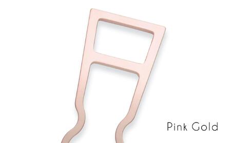 まるでジュエリー☆かんざし　Basic Square　ピンクゴールドメッキ