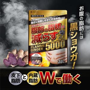 ブラックジンジャー サプリメント フラムジンジャー 機能性表示食品 30日分◇