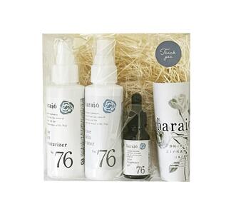【baraio】バライオ ローズスキンケア化粧品セット No.76（化粧水　美容液　乳液）□