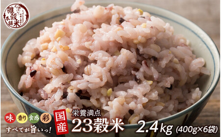 栄養満点23穀米 2.4kg(400g×6袋)