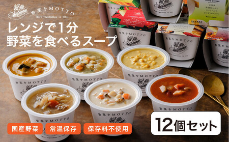 今だけ ★ふるなび限定★ レンジで1分 野菜をMOTTO スープ 12個 セット 大容量 期間限定 レトルト レトルト レトルト レトルト レトルト 大容量