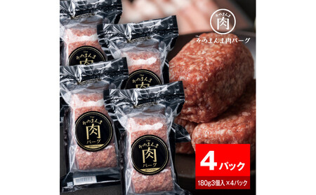 [The Oniku]そのまんま肉バーグ4パックセット(180g×3個入り×4パック)[配送不可:離島]