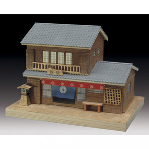 ウッディジョー ミニ建築No.4 旅籠(はたご)木製模型キット