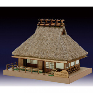 ウッディジョー ミニ建築No.5 かやぶきの家 木製模型キット