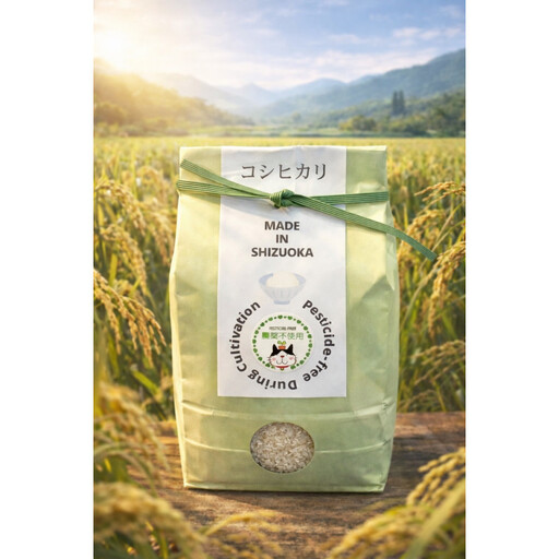 [令和7年産]静岡県産こしひかり2kg/栽培期間中農薬不使用