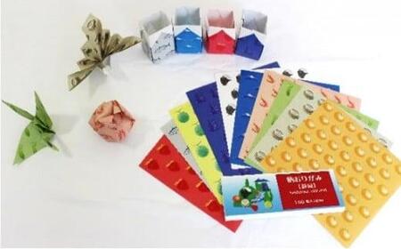 柄　おりがみ　5個　刑務所作業製品　静岡刑務所製作