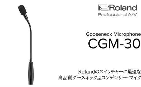 [Roland Pro A/V]グースネック型マイク/CGM-30[配送不可:離島] コンデンサーマイク マイク Web会議 配信 シンプル 高品質 高音質 高感度 ローランド 浜松市